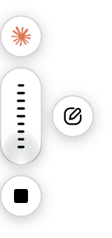 The Sayonic pill listening, with its stop and write buttons.